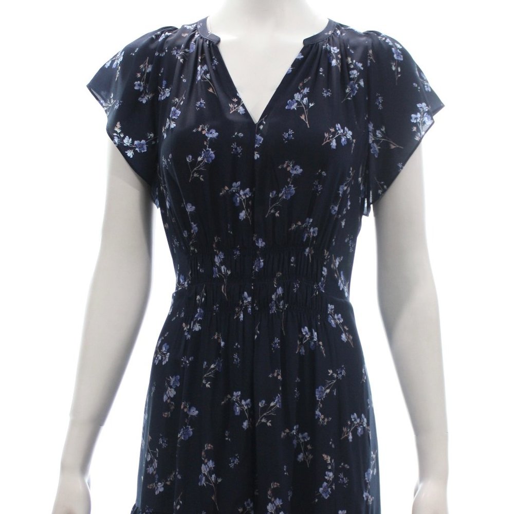 COPY - REBECCA TAYLOR SILK V-NECK SHIFT DRESS SIZ…